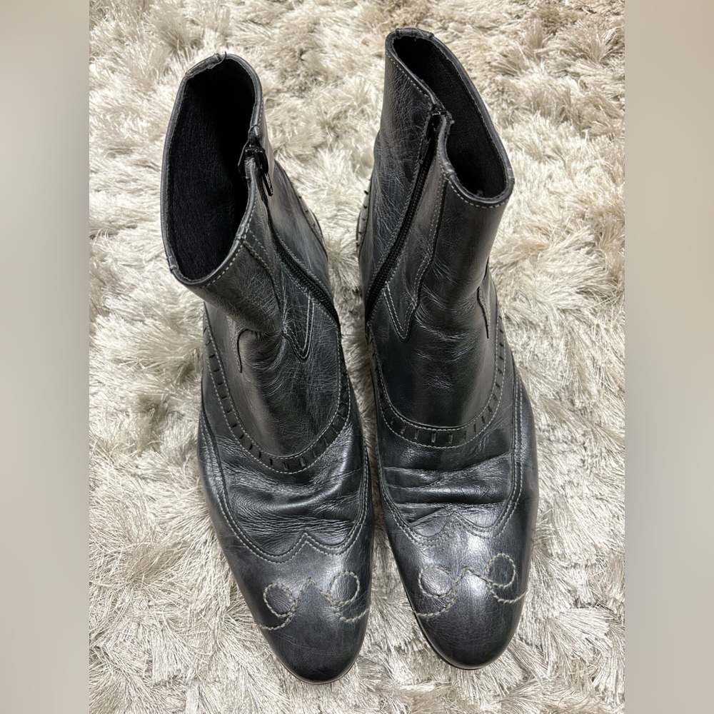Minelli dark grey Leather Boots
